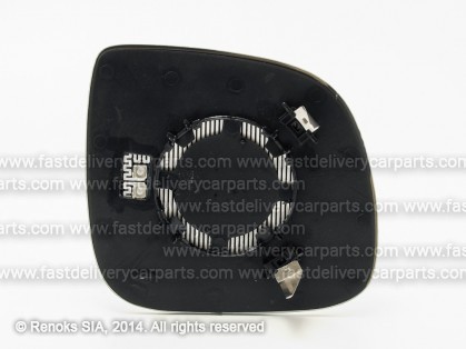 VW Transporter 09->15 spoguļa ieliktnis L apsildāms sfērisks apaļš stiprinājums 84mm TW