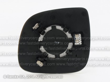 VW Transporter 09->15 spoguļa ieliktnis R apsildāms liekts apaļš stiprinājums 84mm TW
