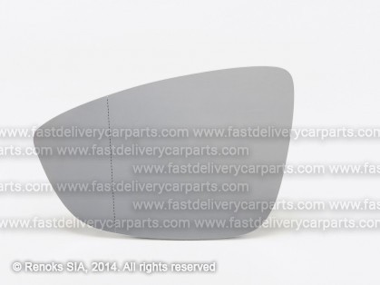 VW Passat 10->14 spoguļa ieliktnis L apsildāms sfērisks VIEW MAX