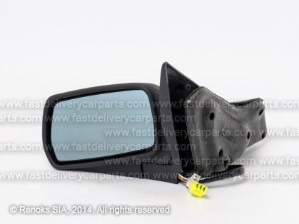 CT Xantia 93->01 mirror L electrical heated black convex blue 93->97