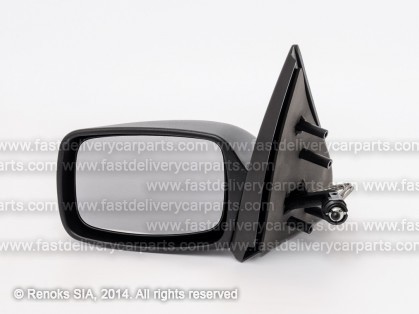 FD Fiesta 89->95 зеркало L с тросами черное гнутое 94->95