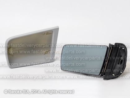 MB C W202 93->00 mirror L electrical heated primed flat blue 5pins