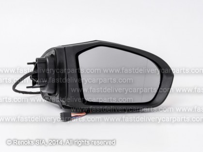 MB A W169 04->08 spogulis R elektro apsildāms melns sfērisks ar pagriezienu