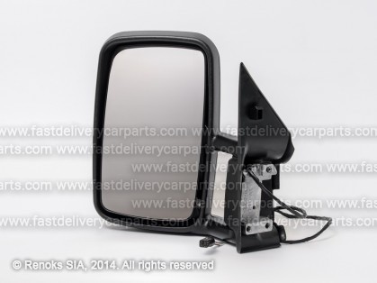 MB Sprinter 95->00 mirror L electrical heated black convex 5pins short