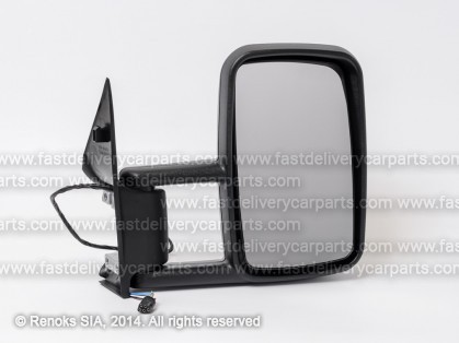 MB Sprinter 95->00 mirror R electrical heated black convex 5pins long