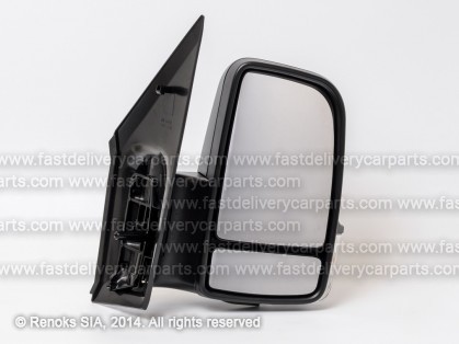 MB Sprinter 06->13 spogulis R elektro apsildāms melns liekts ar pagriezienu 6pins 06->09