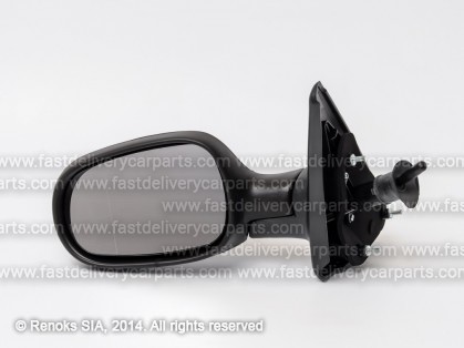 RN Megane 95->99 зеркало L с тросами черное сферическое