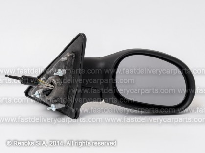 RN Laguna 94->00 mirror R cable adjustment black convex with temperature sensor