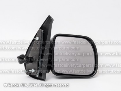 RN Kangoo 98->02 spogulis R ar trosēm melns liekts 98->01