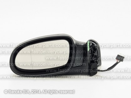 MB A W168 97->04 mirror L electrical heated black aspherical 5pins