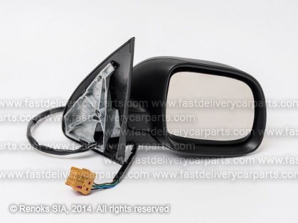 SK Fabia 00->07 spogulis R elektro apsildāms gruntēts liekts 5pins mazais 06->07