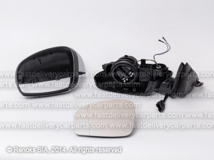 SK Fabia 07->10 spogulis L elektro apsildāms gruntēts sfērisks 5pins