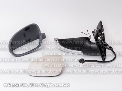 VW Golf 03->09 spogulis L elektro apsildāms gruntēts sfērisks ar pagriezienu HB