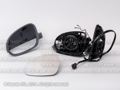 VW Golf 03->09 spogulis L elektro apsildāms gruntēts sfērisks ar pagriezienu HB