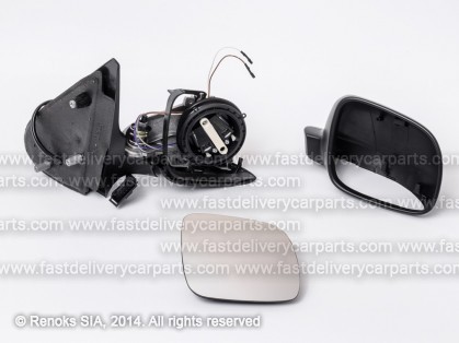 VW Polo 99->01 spogulis R elektro apsildāms gruntēts liekts 5pins mazais
