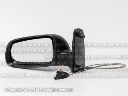 VW Sharan 00->10 spogulis L ar trosēm melns sfērisks 00->04