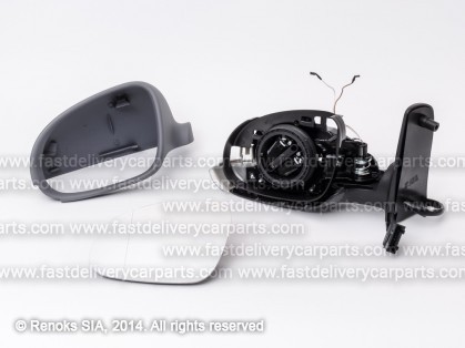 VW Sharan 00->10 spogulis L elektro apsildāms gruntēts sfērisks ar pagriezienu 6pins 04->00