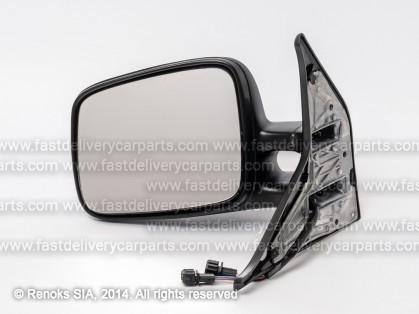 VW Transporter 90->03 spogulis L elektro apsildāms melns taisns 2kont 2/3pins