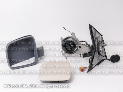 VW Transporter 03->09 spogulis L elektro apsildāms gruntēts sfērisks 5pins