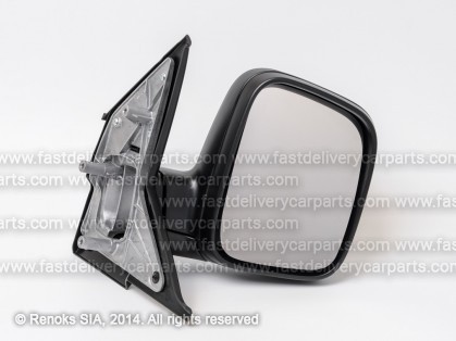 VW Transporter 03->09 spogulis R manual melns liekts