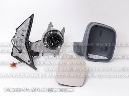 VW Transporter 03->09 spogulis R elektro apsildāms gruntēts liekts 5pins