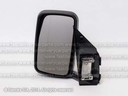 VW LT 96->05 spogulis L manual melns sfērisks