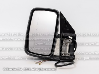 VW LT 96->05 spogulis L elektro apsildāms melns sfērisks
