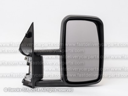 VW LT 96->05 spogulis R manual melns liekts