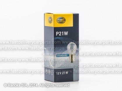 Лампочка P21W 12V HELLA