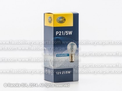 Bulb P21/5W 12V double pin HELLA