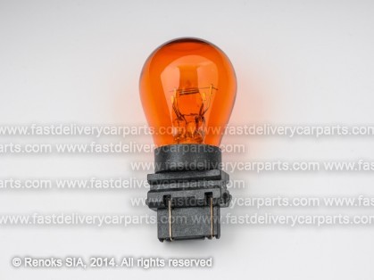 Bulb P27/7W 12V double pin 3157 yellow MICHIBA