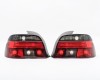 BMW 5 E39 96->00 aizmugures SED CRISTAL +LED joslas, tonēts/sarkans komplekts E DEPO