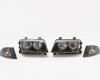 AD A4 95->99 head lamp Engel Eyes with corner lamp, black set E DEPO