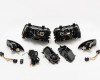 AD A4 95->99 head lamp Engel Eyes with corner lamp, black set E DEPO