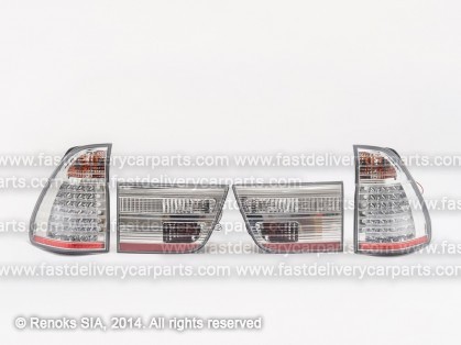 BMW X5 E53 00->03 aizmugures LED CLEAR komplekts E