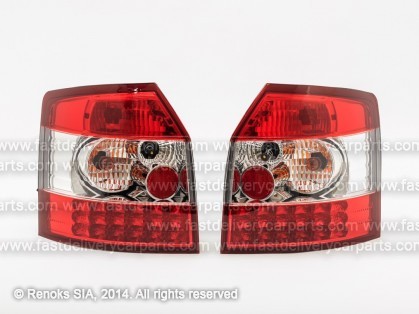 AD A4 01->04 задние фонари AVANT LED красный/белый комплект E
