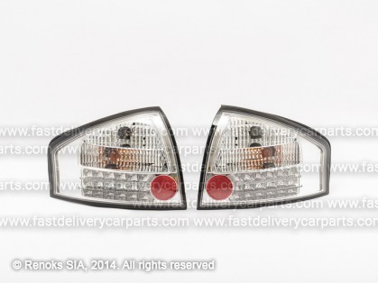 AD A6 97->01 задние фонари CLEAR +LED комплект E