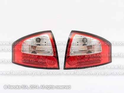 AD A6 97->01 aizmugures CLEAR/RED +LED ar rezistoru komplekts E