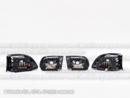 HN Civic 91->95 aizmugures 3D white/clear +LED komplekts
