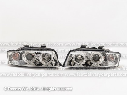 AD A4 01->04 head lamp Engel Eyes chromeset E