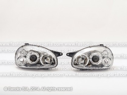 OP Corsa 93->00 lukturis +LED gaišs komplekts E
