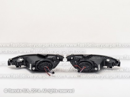PG 206 98->09 lukturis S16 +LED gaišs hroms komplekts E