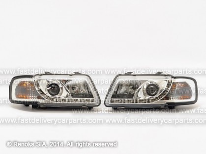 AD A3 96->00 head lamp Devil Eyes light chromeset E