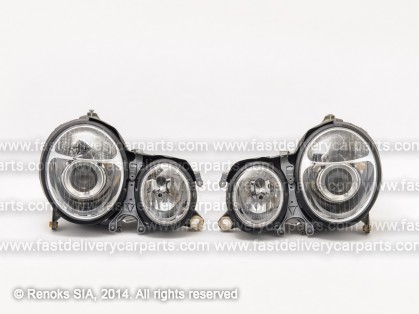 MB E W210 99->03 lukturis CLEAR gaišs hroms komplekts E DEPO