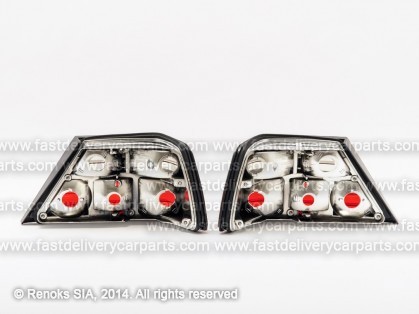 MB E W124 85->95 aizmugures lukturi CRISTAL tonēts/sarkans komplekts E DEPO