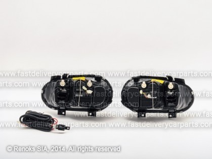 VW Golf 98->03 lukturis H7/H7/H3 gaišs komplekts E DEPO