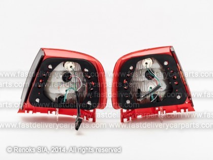 AD A4 95->99 aizmugures LED sarkans/balts komplekts E DEPO