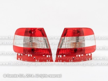 AD A4 95->99 tail lamp CRISTAL red/white set E DEPO