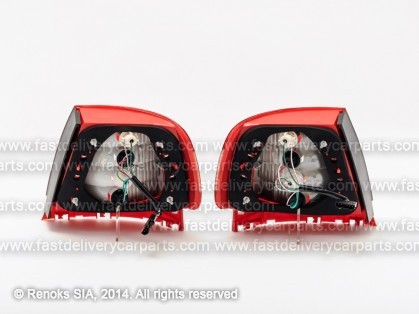 AD A4 95->99 tail lamp CRISTAL red/white set E DEPO