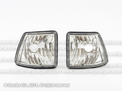 BMW 7 E32 86->94 corner lamp CRISTAL whiteset E DEPO